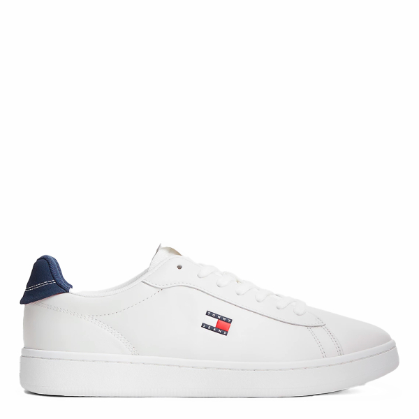 Tommy Hilfiger Chaussures de tennis en cuir darchive - 42 Blanc- Ref 90 €